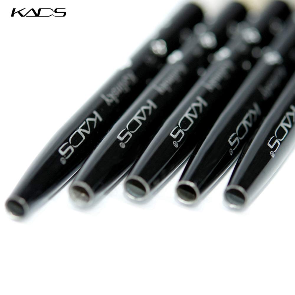 KADS Kolinsky Sable Acrylic Brush Set - 5pcs, Sizes 2# to 10#, Black Kolinsky Sable Nail Brushes Beauty & Personal Care KADS