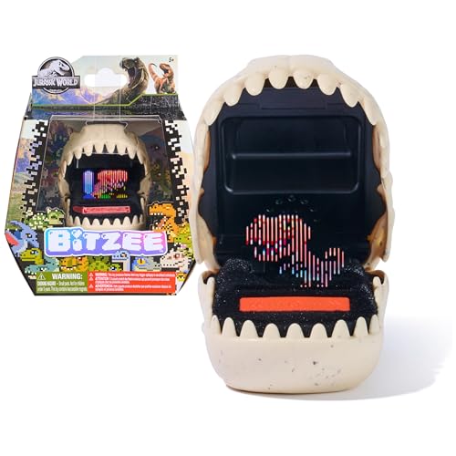 Bitzee, Jurassic World Interactive Dinosaur Toy with 25 Dinosaurs Inside, Reacts to Touch, Pods Connect & Interact, Digital Pet Kids Toys for Ages 5…