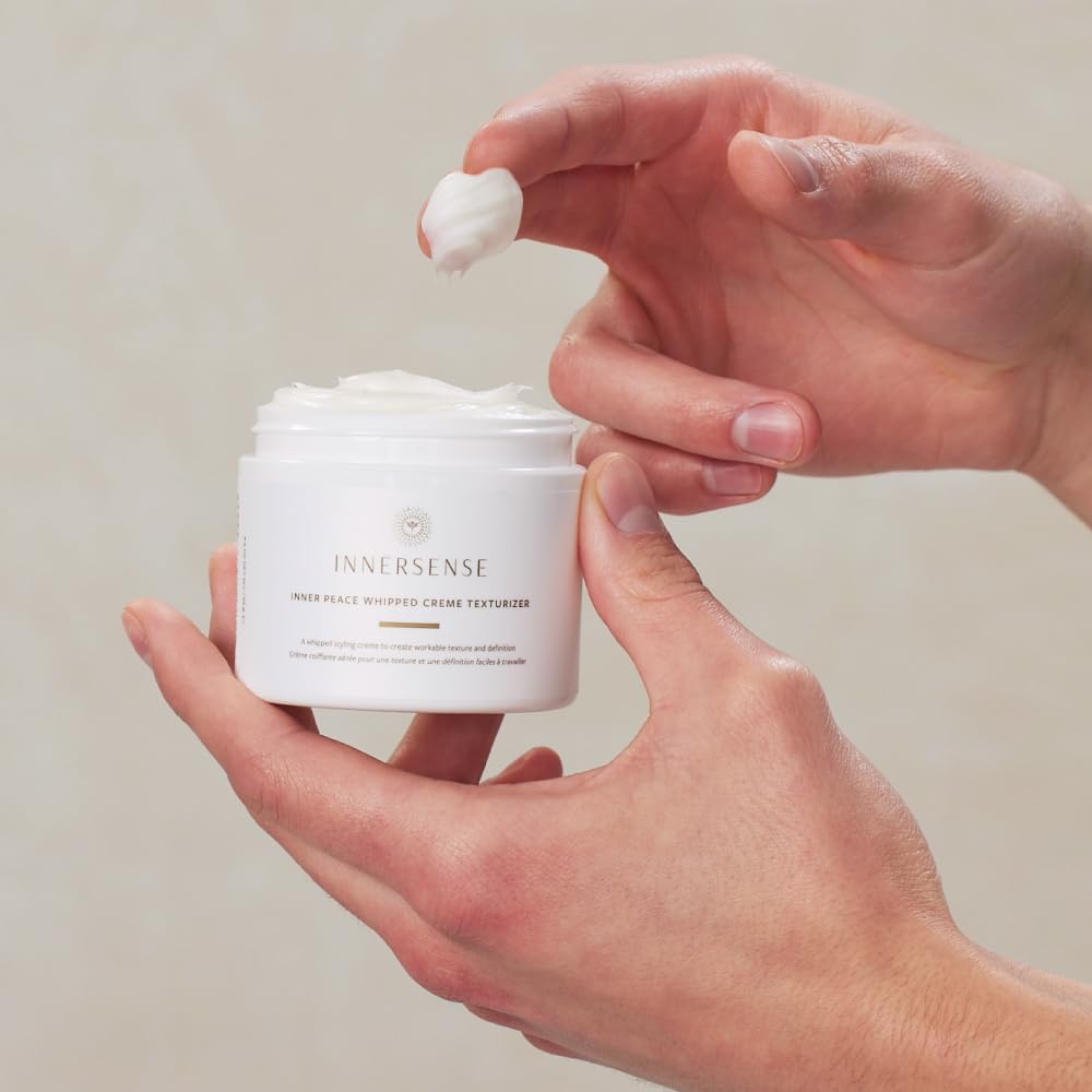 INNERSENSE Organic Beauty - Natural Inner Peace Whipped Creme Texturizer | Cruelty-Free, Clean Haircare (3.4oz)