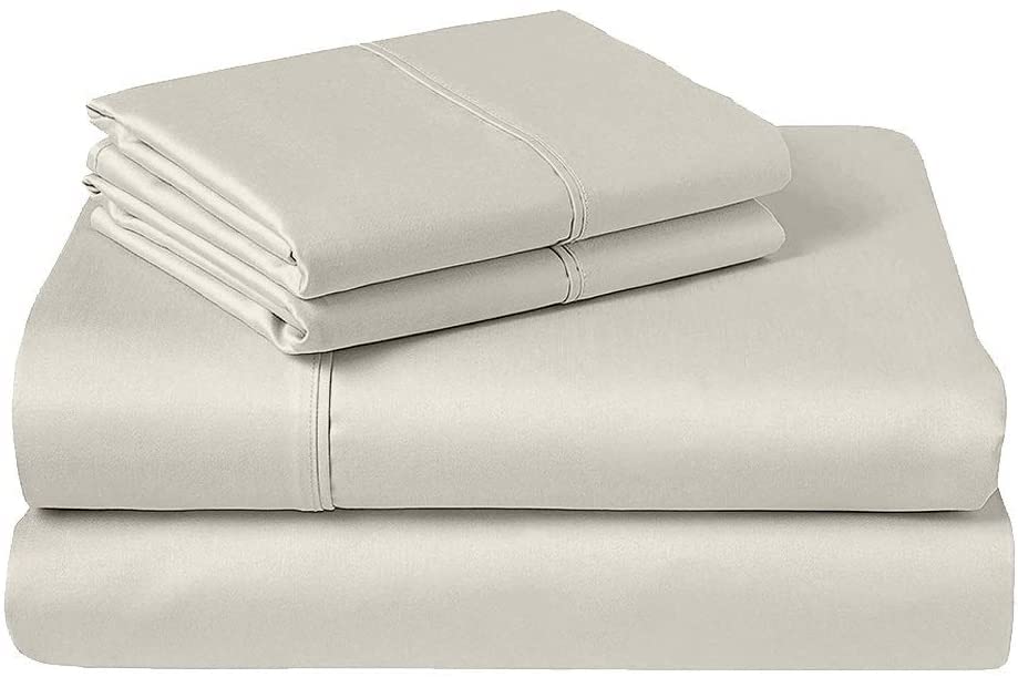 ROYAL BLISS TOP Split King Royal Collection 1900 Egyptian Cotton Bamboo Quality Bed Sheet Set with 1 Fitted Sheet with 36in Split TOP, 1 King Flat and