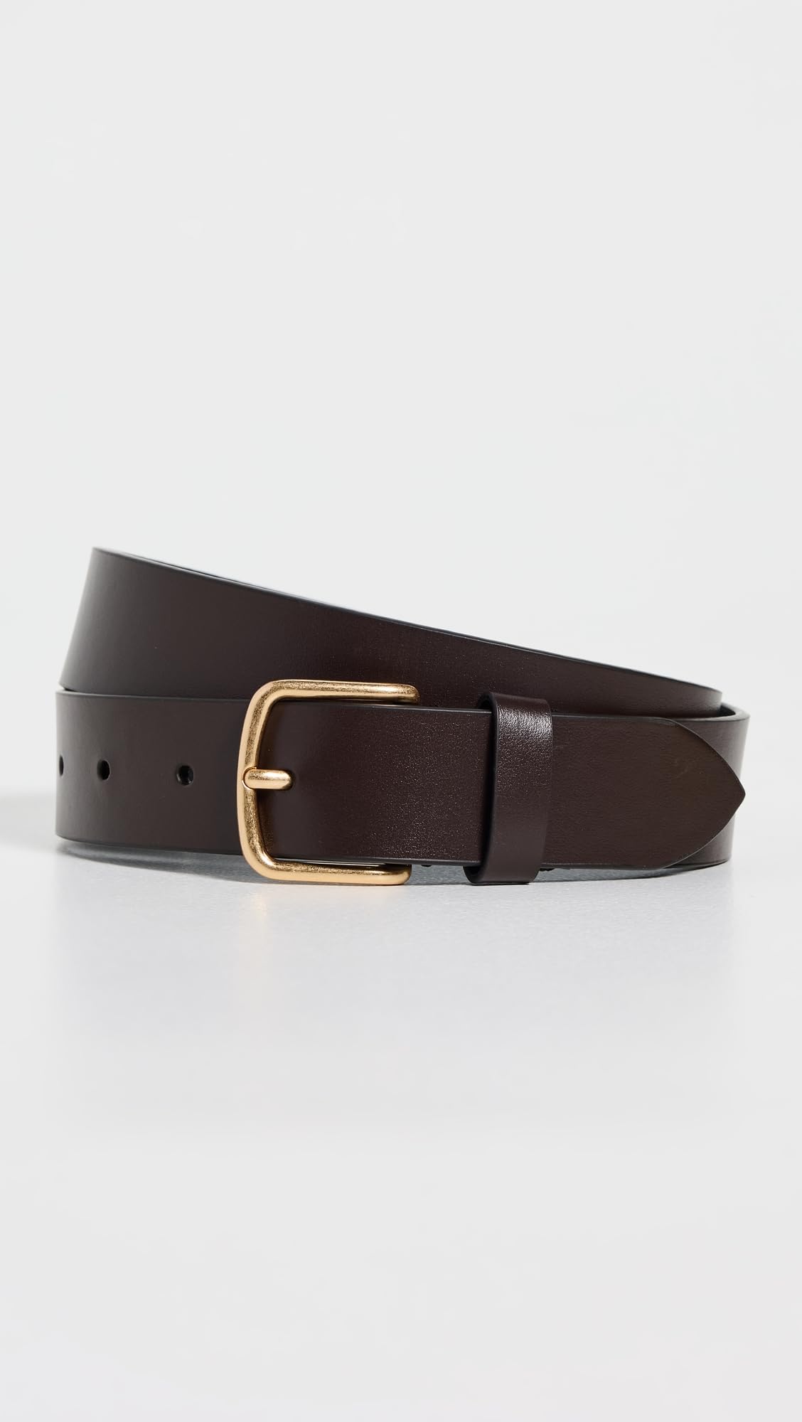 Vince Women's 32mm Flat Belt, Cacao Brown, M
