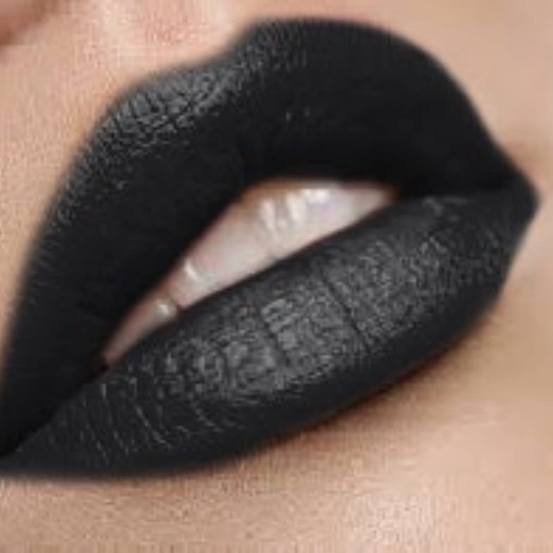 By The Clique Premium Black Long Lasting Liquid Matte Lipstick | Noche Bella | Beautiful Night Lipstick For All Occasions | A Night Out | Goth |