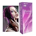 Berina Cream Hair Dye Permanent Color Purple Punk Emo Go A6.