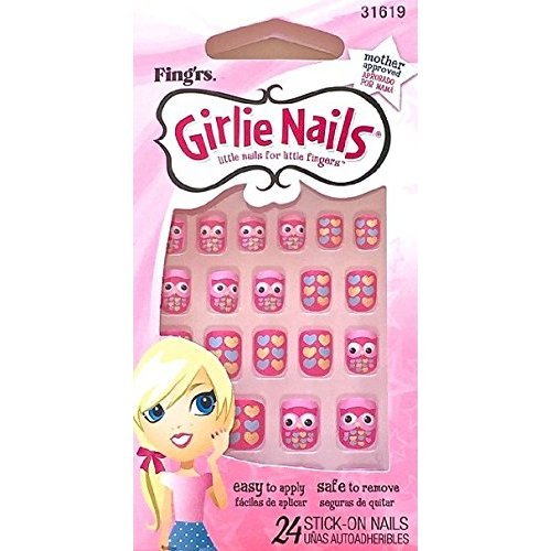 Fing'rs Self Stick Girlie Nails,Sassy Serena, 24 Count,31619 Beauty & Personal Care Fing'rs