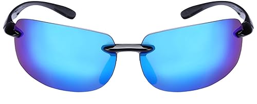 "Lovin Maui" Polarized Nearly Invisible Bifocal Sunglasses for Men and Women (Open Road Blue, 3.0)