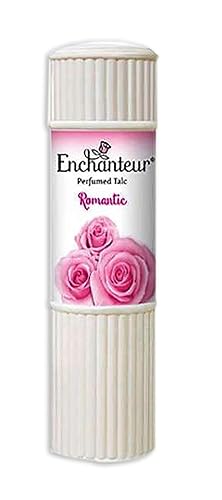 Enchanteur Romantic,Body Perfumed Talc 200 G. (7.05 Oz),The Exotic Sensual Fragrance of Bulgarian Rose and White Jasmine by naveenana
