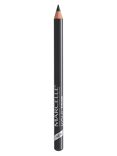 Marcelle Kohl Eyeliner, Smoke, Eye Pencil, Long-Lasting, Waterproof, Intense Colour, Fragrance-Free, Hypoallergenic, Recognized by CDA, Cruelty-Free