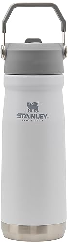 STANLEY IceFlow Flip Straw Water Bottle 22 oz | Built-In Straw for Travel and Sports | Lightweight and Leak Resistant | Insulated Stainless Steel…