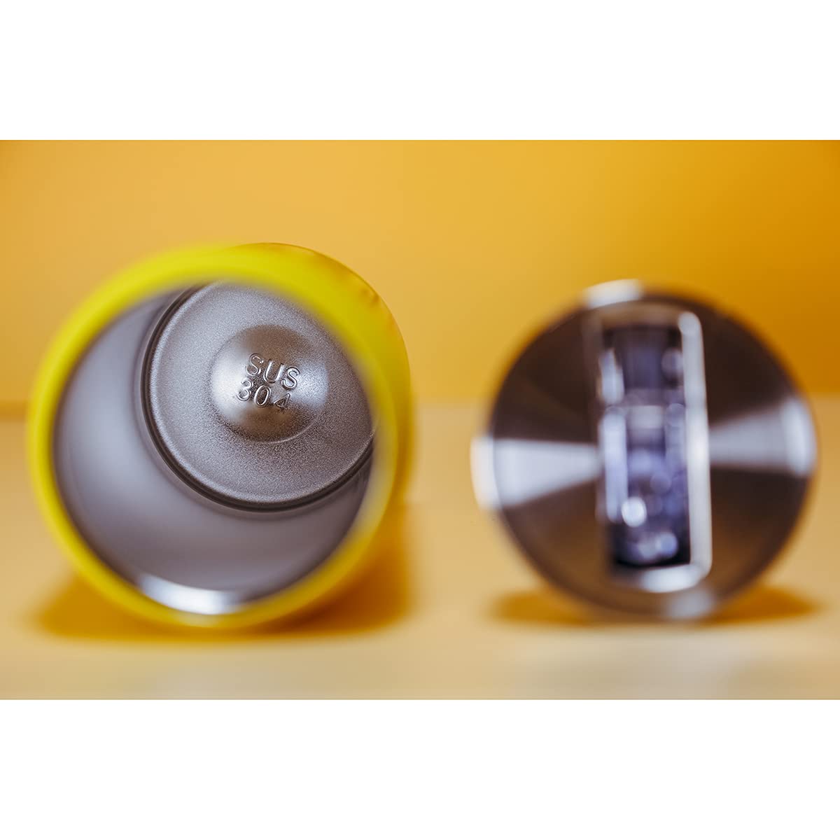 MOMEITU Kawaii Water Bottles Stainless Steel Water Bottle Kawaii Water Bottle with Straw Japanese Water Bottle Insulated (500ml/16.10oz,Yellow