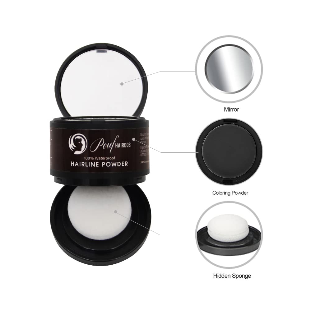 Waterproof Hairline Powder, Quick Hair Roots Touch-up Powder for Men and Women, Hair Roots Cover-up, Hair Shadow for thinning hair, bald spots