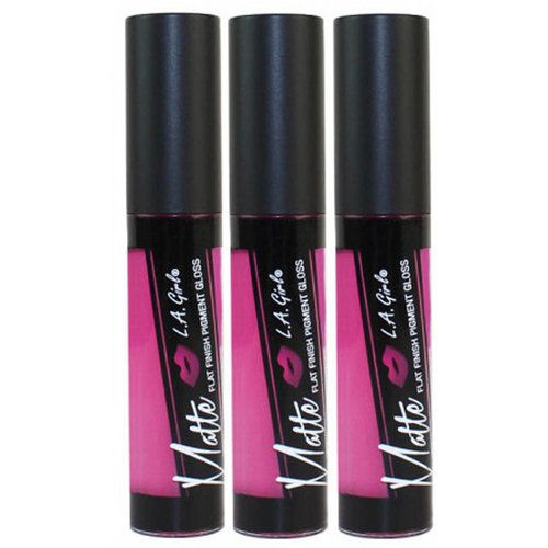 L.A. Girl Matte Pigment Lip Gloss 837 Playful (3 Pack)