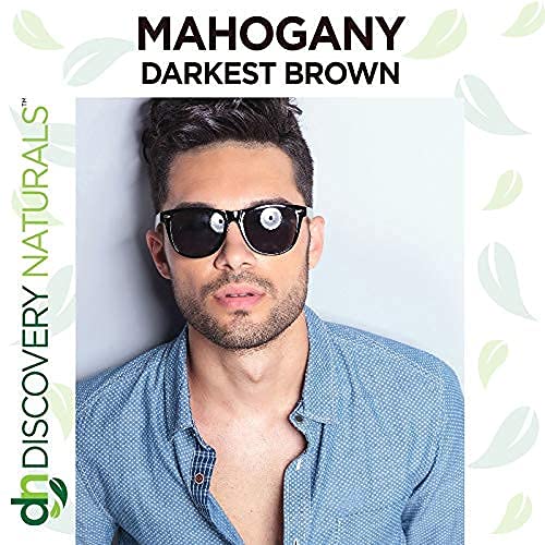 Mahogany Darkest Brown Henna Hair Color For All Kit | 100% All Natural Hair Dye & Beard Dye Powder Kit Organic, Herbal & Vegan Chemical & Cruelty Free