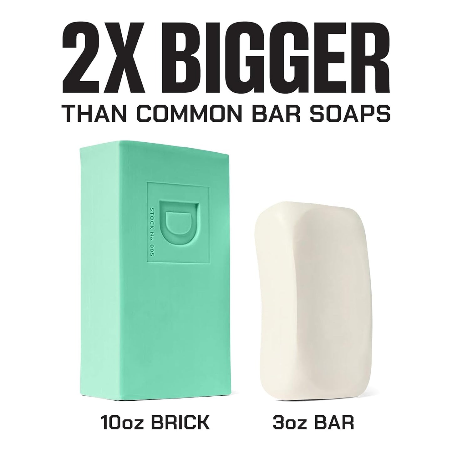 Duke Cannon Supply Co. Extra Large Bar Soap - Men's Natural Soap with Masculine Scents - Citrus + Cederwood - Made in the USA with domestic & globally