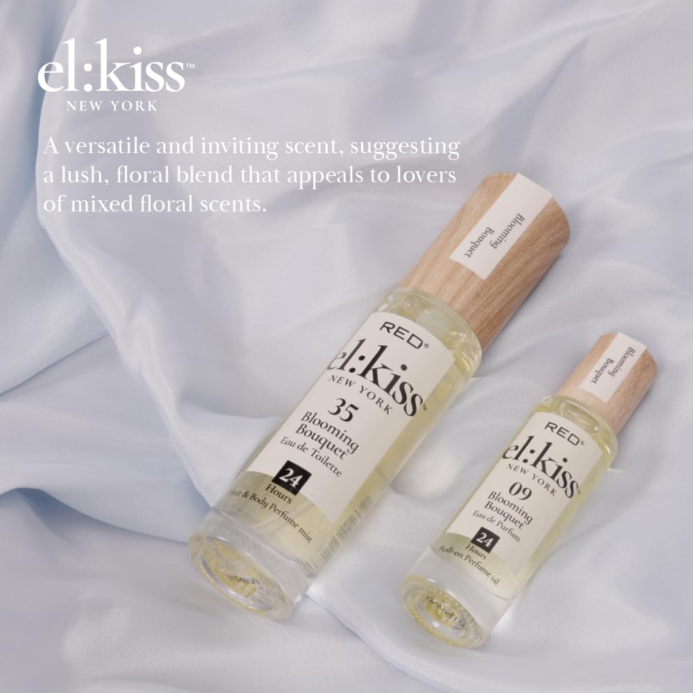 EL:KISS Hair Perfume & Body Mist, Blooming Bouquet Inspired by Miss D. Eau de Toilette 30mL (1.01 Fl Oz), Hydrating & Long-Lasting, Alcohol & Mineral Beauty & Personal Care EL:KISS