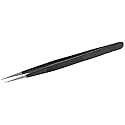 Economy Diamond Tweezers, Black Matte, Fine Point | TWZ-703.70