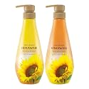 Dear Beaute HIMAWARI Rich & Repair Oil-in Shampoo Conditioner Set, 500ml/500g, Non-Silicone, Sulfate free, Hair Care for Frizz, Curly Hair, Dry, Humid
