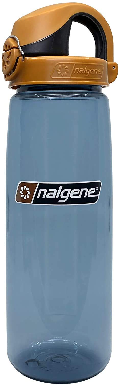 Nalgene On the Fly BPA-Free Water Bottle, Rhino with Brown/Black, 24 Oz