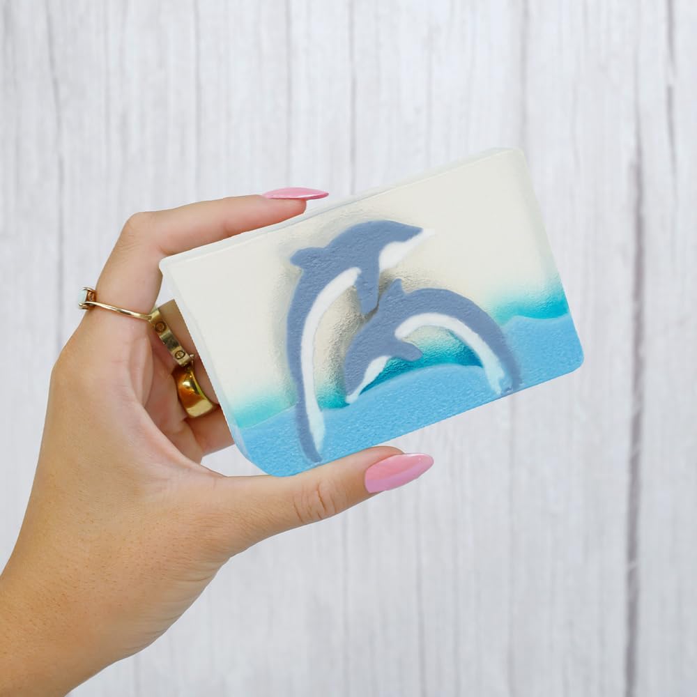 Primal Elements Wrapped Bar Soap, Dueling Dolphins, 5.8 Ounce