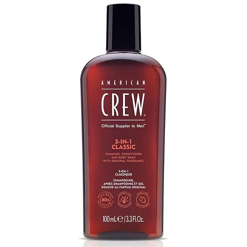 AMERICAN CREW 3 N 1 Shampoo, Conditioner and Body Wash 3.3 oz
