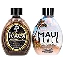 Ed Hardy Coconut Kisses Golden Tanning Lotion, 13.5 oz | BEST SELLERS | Tanning Paradise MAUI BLACK Tanning Lotion | Coconut Oil | Age-Defying |
