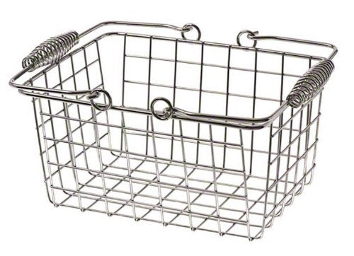 American Metalcraft RBHC759 Chrome Rectangular Basket w/ Handles