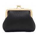 Lavogel Coin Purse, Kiss Lock Coin Purse for Women, Large Capacity Coin Pouch,Vintage Change Purse Cute Car Coin Holder for Women (1-Black)