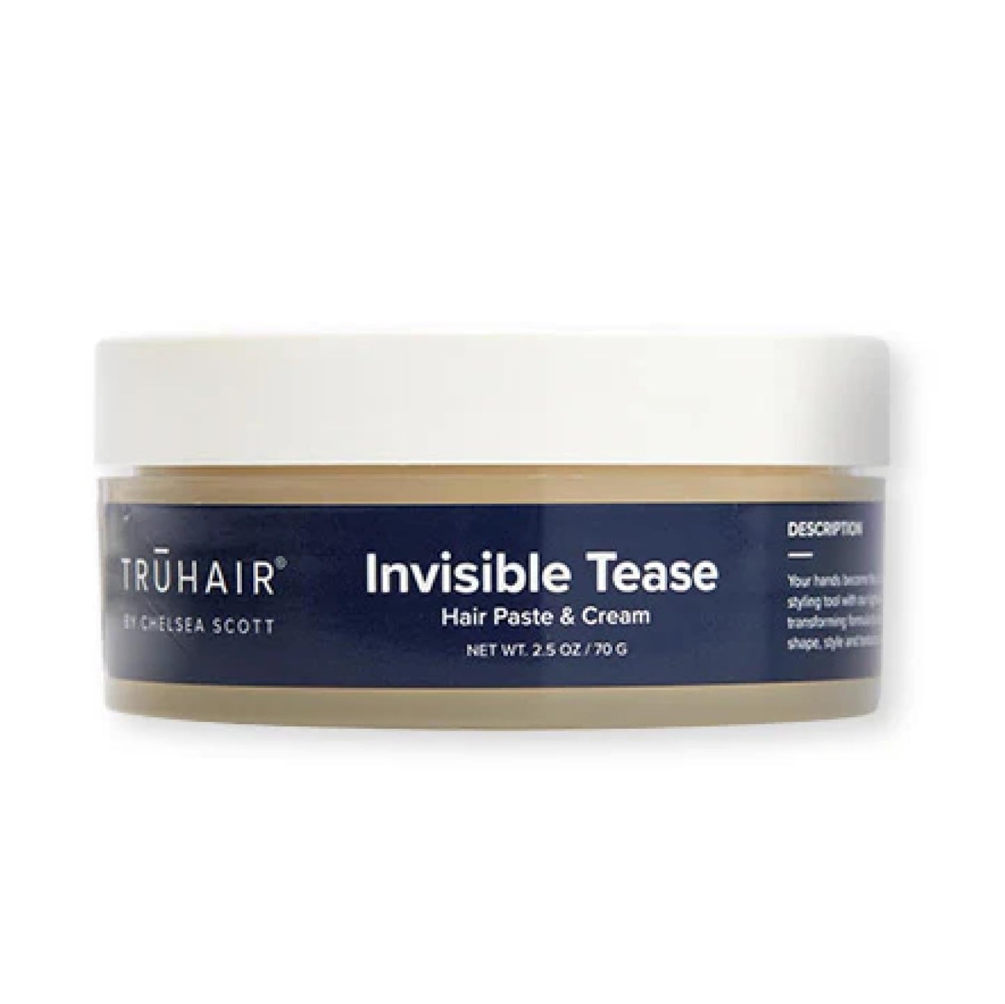 Truhair Invisible Tease Styling Cream and Paste | Men’s & Women’s Hair Styling Cream for Shaping, Texturizing, and Hold | Lightweight & Non-Greasy