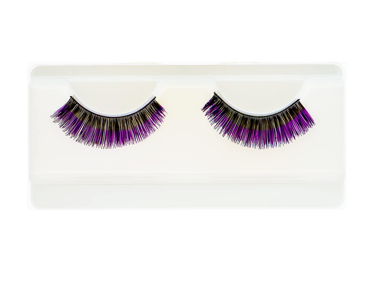 EMILYSTORES Purple False Eyelashes Halloween Colorful Eye lashes Extension Tools for Cosplay Makeup Natural Looking Masquerade Party Eyelashes 1 Pair