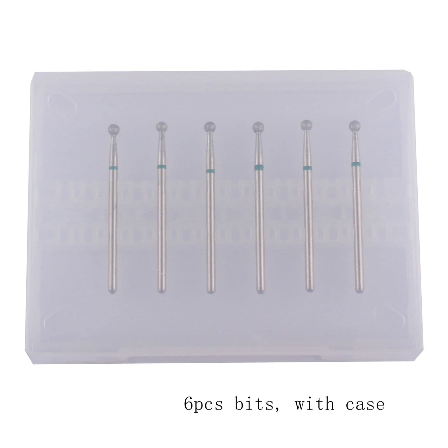 MZCMSL 6pcs Ball Head Cuticle Nail Drill Bits for Nail Prep,3/32 Shank Electric Nail Tool (?3.0mm)