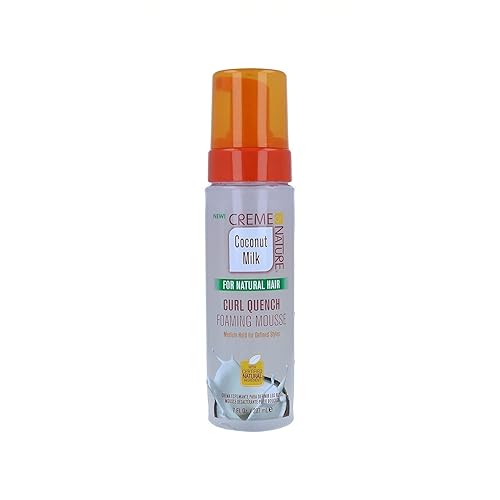 Creme of Nature Coconut Milk Curl Quench Foaming Mousse, 7 Fluid Ounce