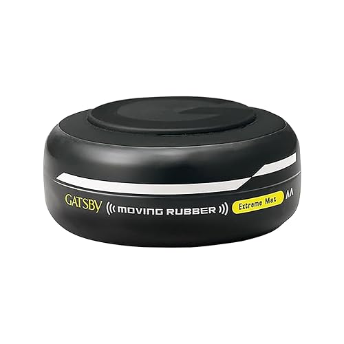 GATSBY Moving Rubber Extreme Mat Hair Styling Wax US version - Strong Hold, Matte Finish, 80g/2.8oz by Mandom achieve any desired hairstyle, from