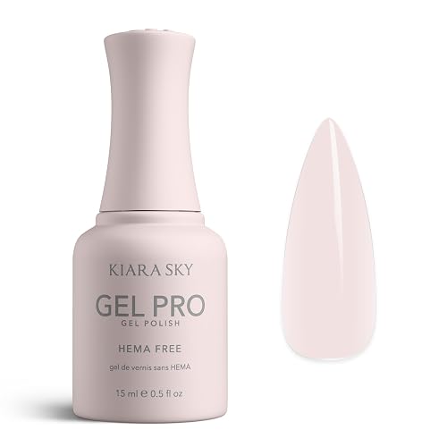 KIARA SKY Pro Hema-Free Gel Nail Polish, Milky Rose, 0.5 Fl oz Beauty & Personal Care KIARA SKY