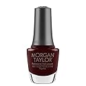 Morgan Taylor Nail Lacquer (Take The Lead) Dark Red Professional Lacquer, Vibrant, Chip-Resistant, Fast-Drying, Long-Lasting, High-Shine, Perfect