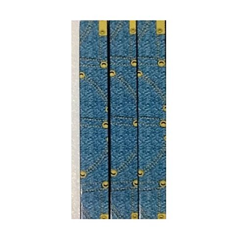 Revlon It's Riveting Nail Art 3D Jewel Denim Diamonds 18PK - Sticker Decal