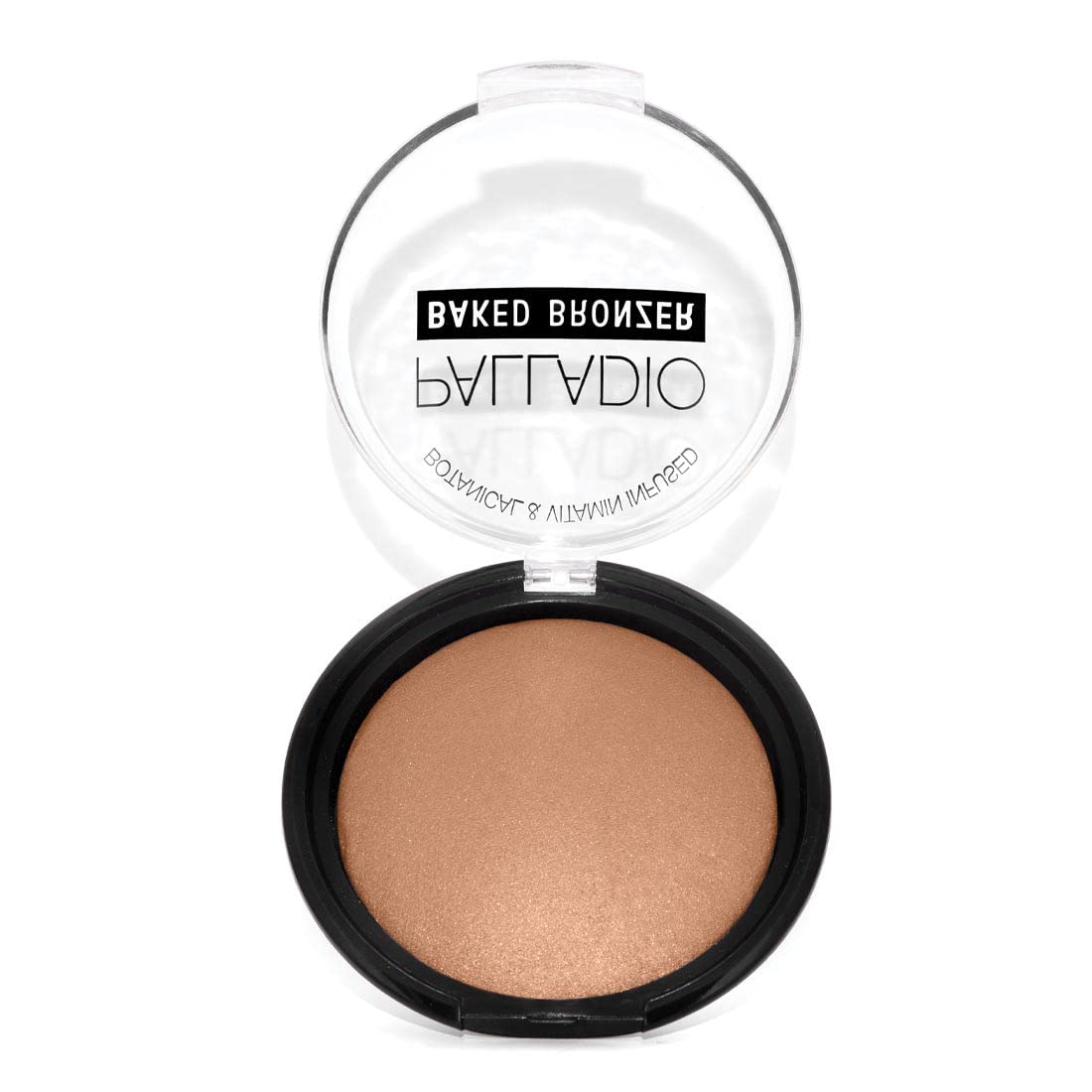 Palladio Baked Bronzer, Highly Pigmented and Easy to Blend, Shimmery Bronzed Glow, Use Dry or Wet, Lasts all day long, Provides Rich Tanning Color