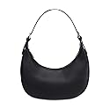 SYXLCYGJ Fashion Small Crescent Underarm Shoulder Bag for Women Trendy Purse Hobo Handbags Clutch Crossbody Bag(Black)