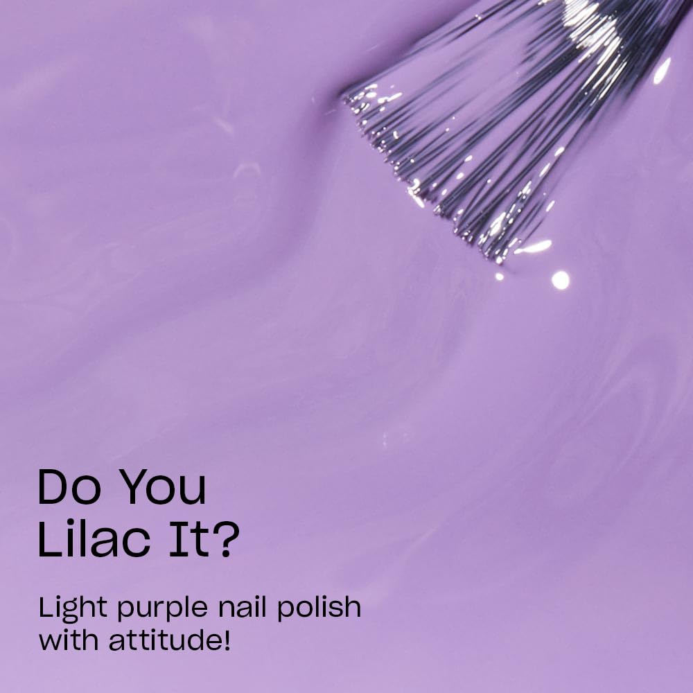OPI Nail Lacquer Do You Lilac It? | Opaque Bright Purple Crème Chip Resistant Nail Polish | Quick Drying, Streak Free