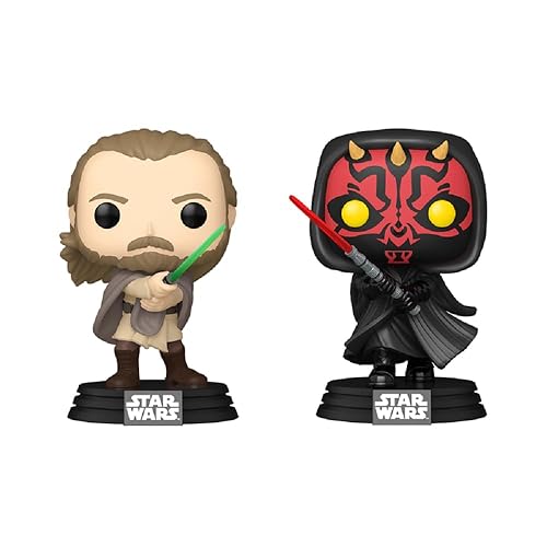 Funko Pop! Star Wars: Qui-Gon Jinn vs Darth Maul 2-Pack Vinyl Figure (Shop Exclusive)