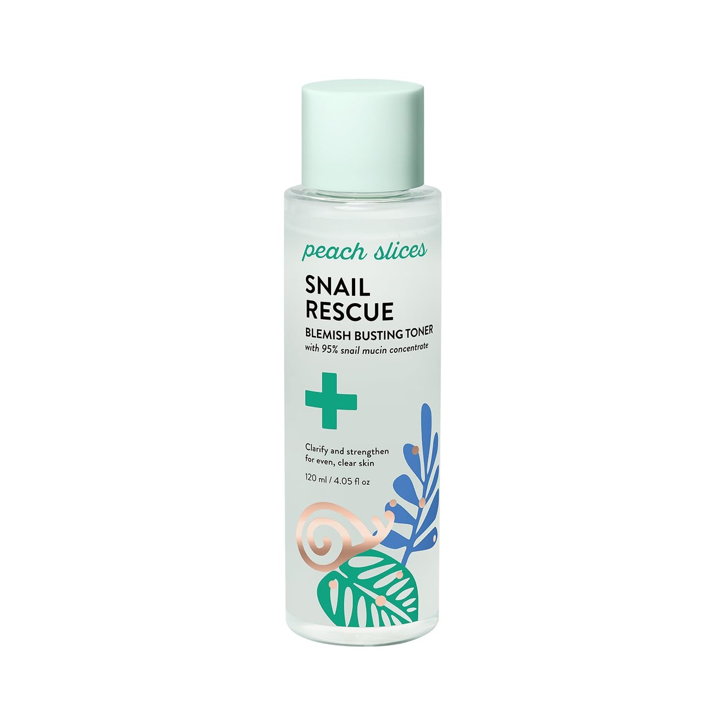Peach Slices - Snail Rescue Blemish Busting Toner (4.05 oz) - 95% Snail Mucin Concentrate - Clarify, Strengthen, Balance - Hyaluronic Acid & CICA