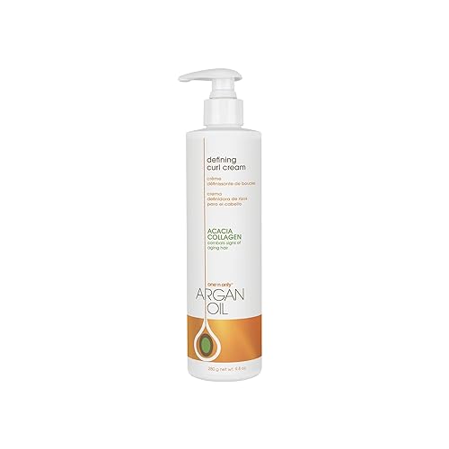 One 'n Only Defining Curl Cream with Argan Oil, Leave-in Conditioning Cream, Defines and Leaves Strong Curly Hair, Enhances Shine and Hydrates Without