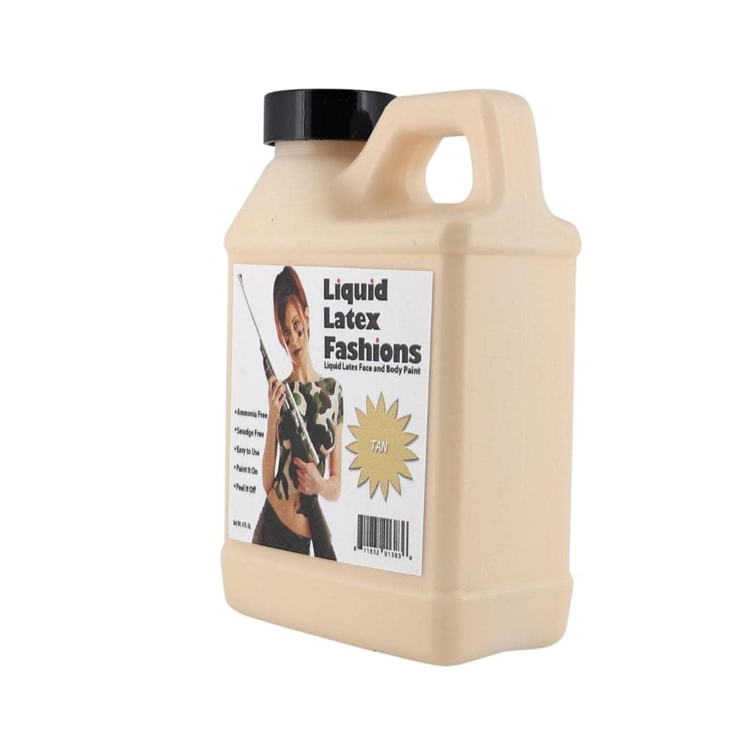 Liquid Latex Fashions - Ammonia Free Halloween Easy Peel Off Body Paint, Ideal for Art, Theater, Parties, School Plays, Cosplays and Concerts, Flesh