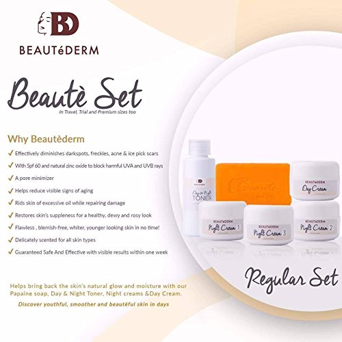 Beautederm Best Skincare Anti Aging Beauty Set | Restoration skin treatment suppleness for healthy, dewy and rosy look (REGULAR SET)