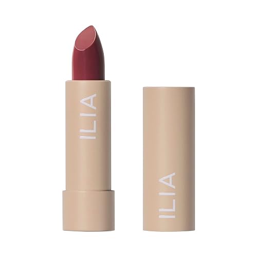 ILIA - Color Block Lipstick | Non-Toxic, Vegan, Cruelty-Free, Hydrating + Long Lasting, No Budge Color with Full Coverage (Wild Aster (Berry Brown