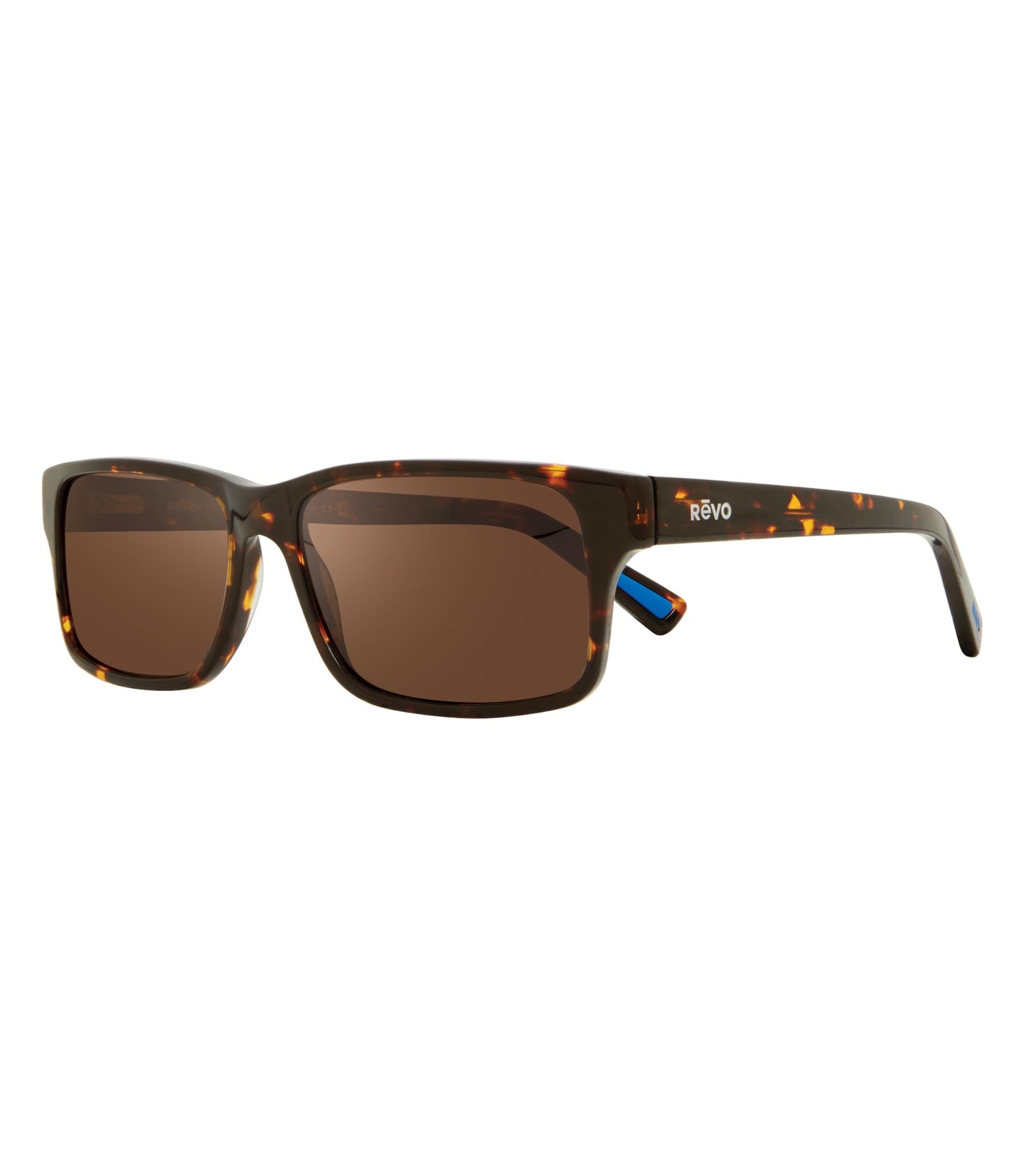 Revo Sunglasses Finley: Polarized Lens with Eco-Friendly Rectangle Frame, Tortoise Frame with Terra Nylon Lens