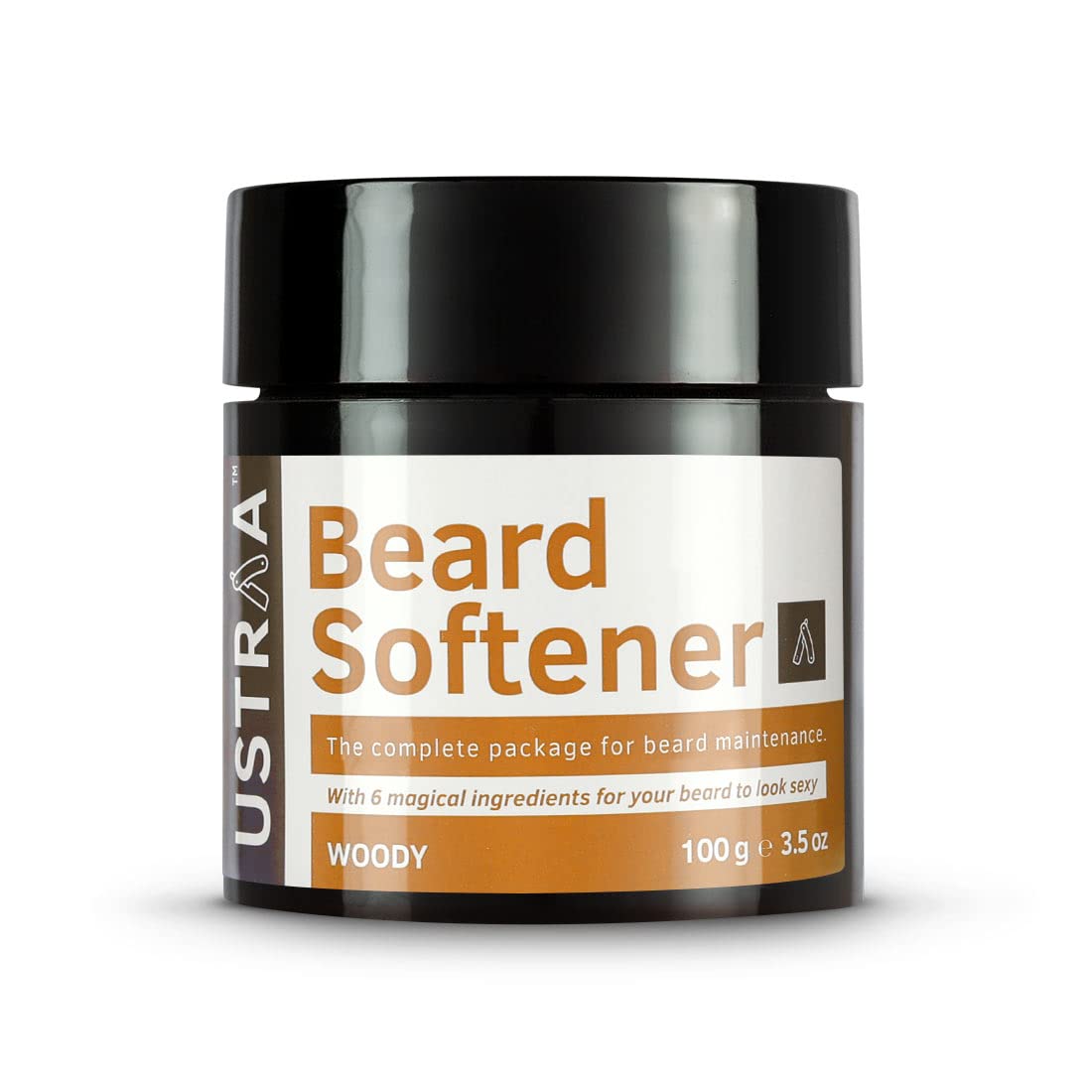 USTRAA Beard Softener - 3.5 Oz - Softens and nourishes your beard without Sulphates or Parabens, Long lasting moisturization and shine Beauty and Personal Care Ustraa