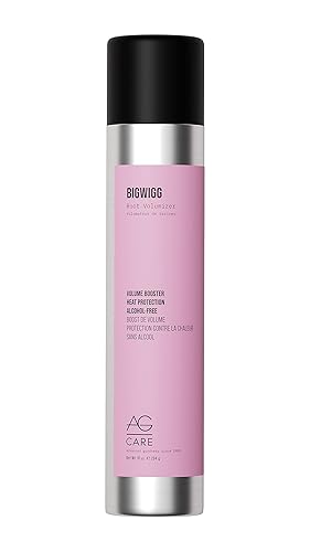 AG Care Bigwigg Root Volumizer, Volume Booster with Heat Protection - Lightweight Formula for Fuller-Looking Hair - With Regenerative Complex, 10 Fl