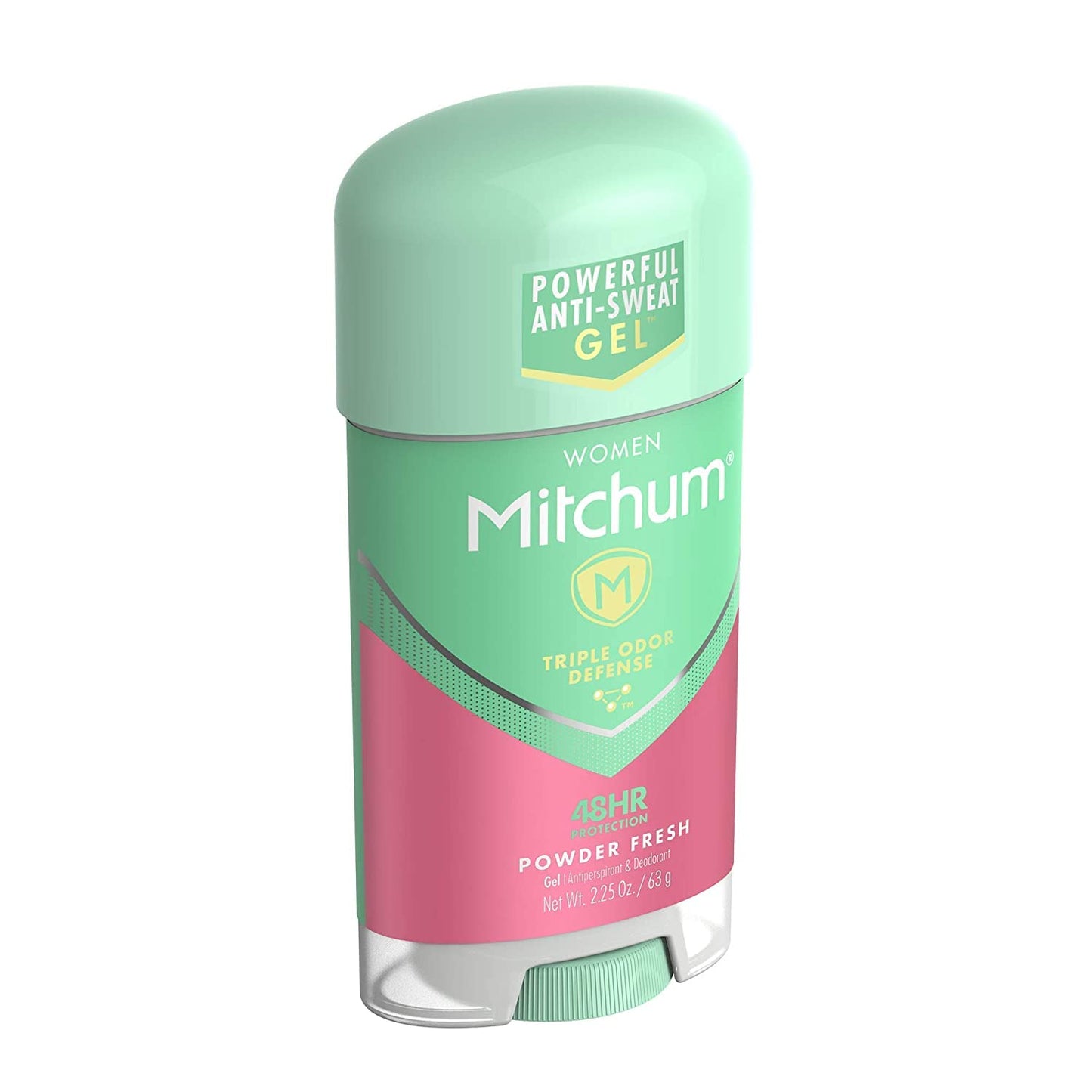 Mitchum Gel Anti-Perspirant Deodorant, Triple Odor Defense for Women, Powder Fresh, 2.25 Oz - 8 Pack