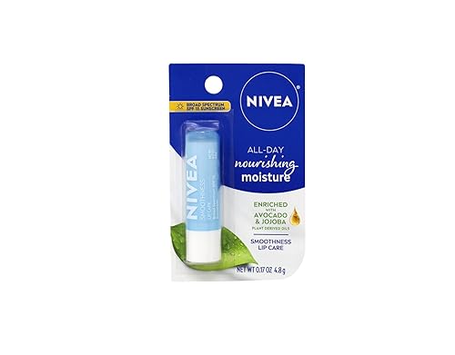 NIVEA Smoothness Lip Care SPF 15, 0.17 oz (Pack of 8)