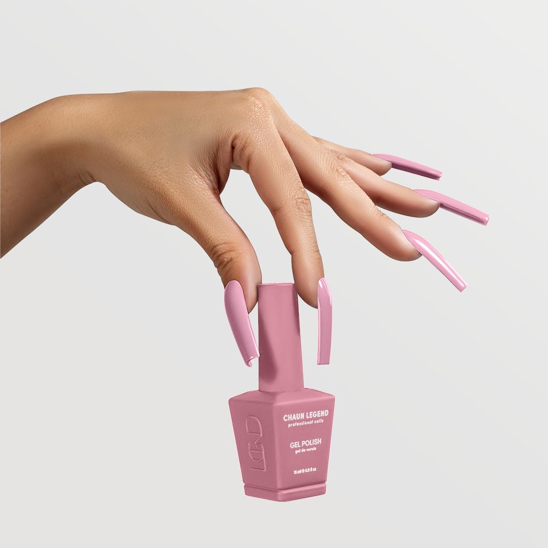 Chaun Legend UV Gel Nail Polish, 0.5 Ounce Long Lasting Salon Quality, Bubble Free Professional Manicures, Quick Dry High Shine, Button Nose LG5025 Beauty & Personal Care Chaun Legend Professional Nails
