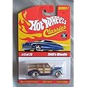 Hot Wheels Classics Series 1 1940's Woodie BLUE 11/25 #11 1:64 Scale Collectible Die Cast Car with a Special Spectraflame Paint